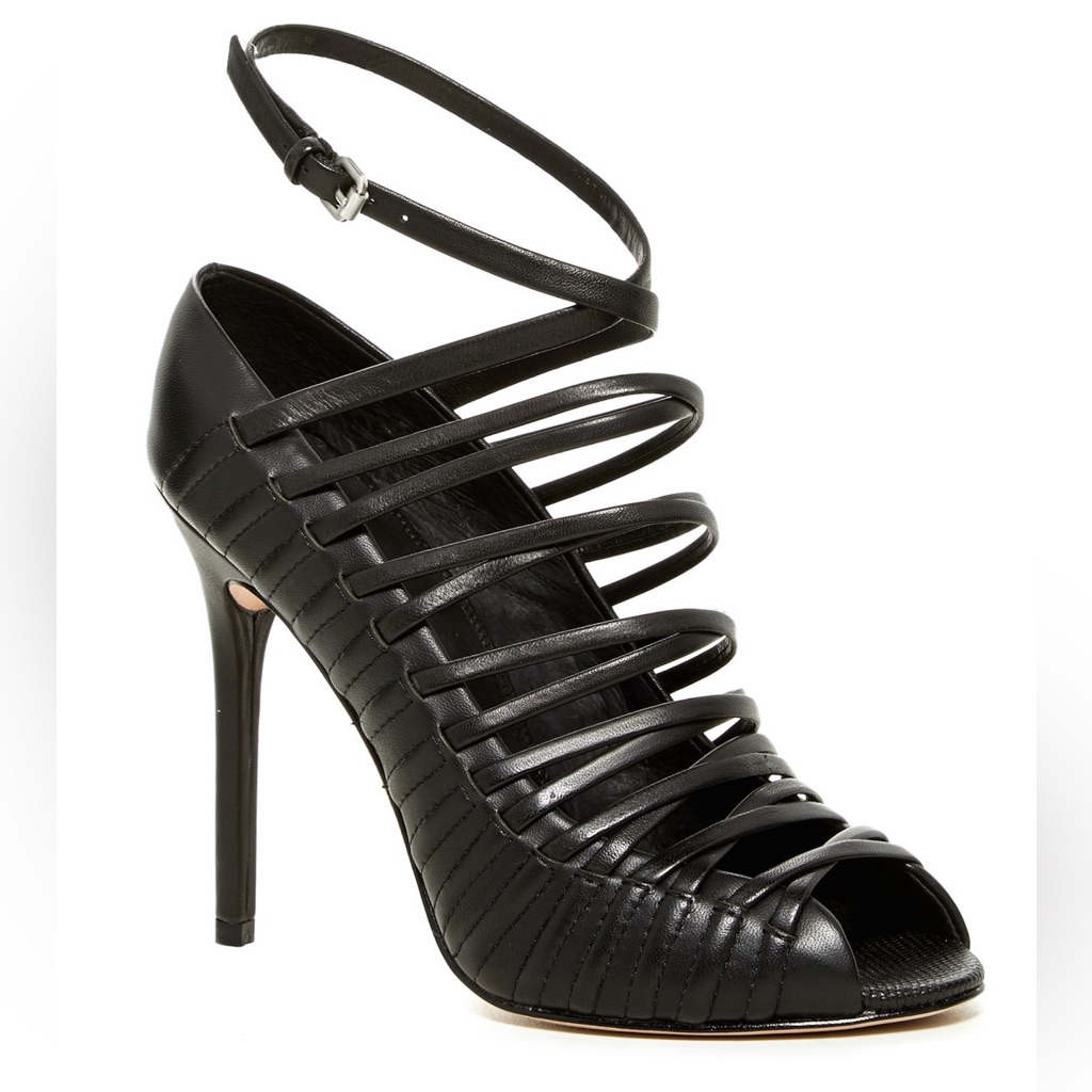 Nwob L.A.M.B. Bobbi Black Strappy Sandal Pump